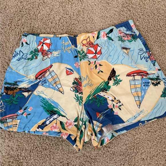 Old Navy Floral Shirt and Shorts Set - Blue, Yellow, Red - Picture 3 of 6